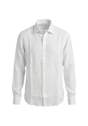 120% Lino long-sleeve shirt - White