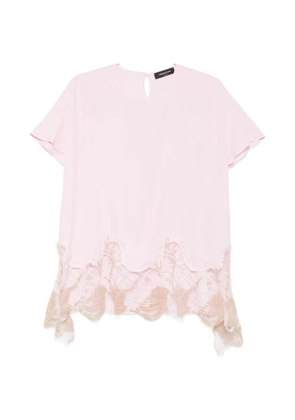 Fabiana Filippi lace-trim blouse - Pink