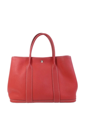 Hermès Pre-Owned Garden Party leather tote bag - Red