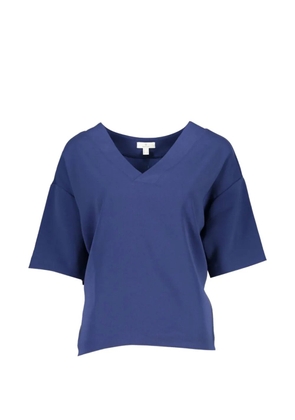 Gant V-neck short-sleeve blouse - Blue