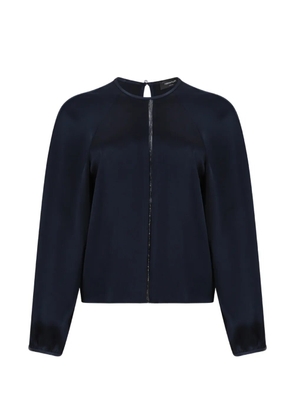 Fabiana Filippi bead-embellished raglan-sleeve sweater - Blue