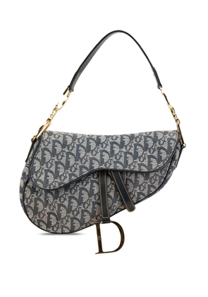 Christian Dior Pre-Owned 2001 Medium Oblique Saddle shoulder bag - Blue