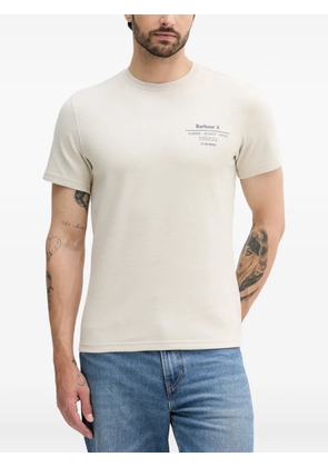 Barbour logo-print T-shirt - Neutrals