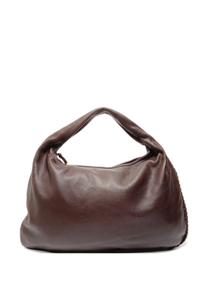 Bottega Veneta Pre-Owned 2000-2010s braided-trim leather handbag - Brown