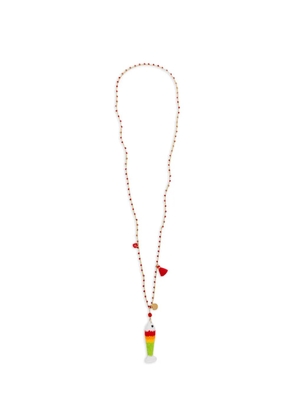 BLAKLACE beaded tassel necklace - Gold