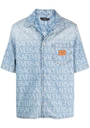 Versace Versace Allover denim shirt - Blue