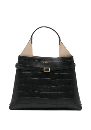 REE PROJECTS Clare croc-effect leather tote bag - Black