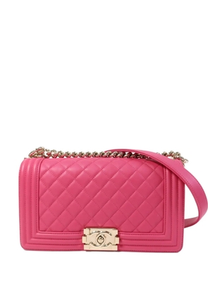 CHANEL Pre-Owned Boy quilted leather shoulder bag - Pink