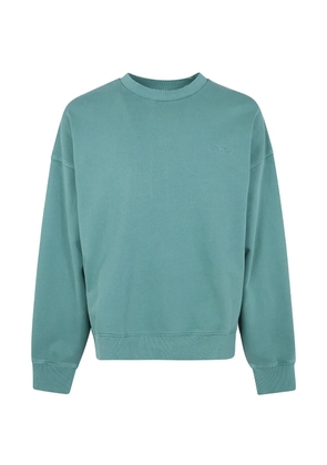 Carhartt WIP Benton garment-dyed embroidered-logo sweater - Blue