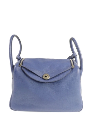 Hermès Pre-Owned Lindy 30 leather handbag - Blue