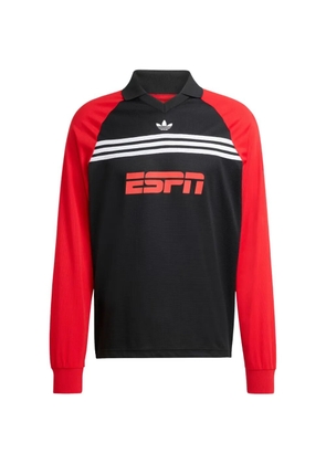 adidas logo-print long-sleeve t-shirt - Black