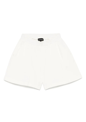 Emporio Armani jersey-texture shorts - White