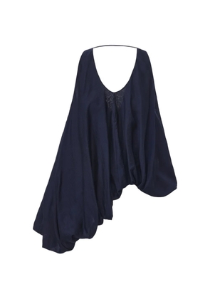 ili node Fleur pinstriped asymmetric top - Blue