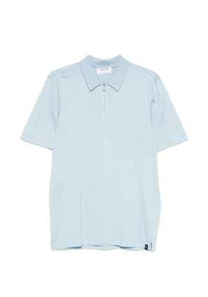 Gran Sasso zip-fastening short-sleeve polo shirt - Blue