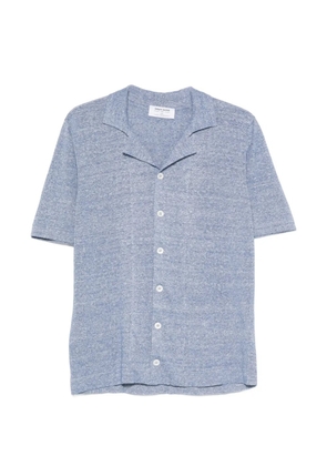 Gran Sasso short-sleeve button-down polo shirt - Blue