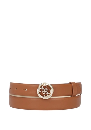 GUESS USA logo-buckle belt - Brown