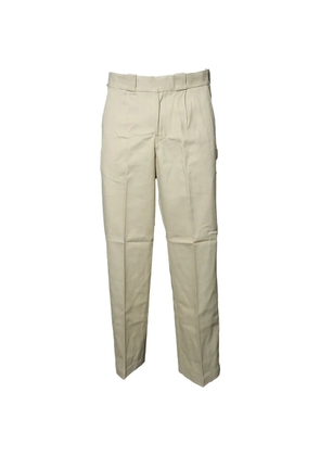 DICKIES logo-patch pressed-crease trousers - Neutrals