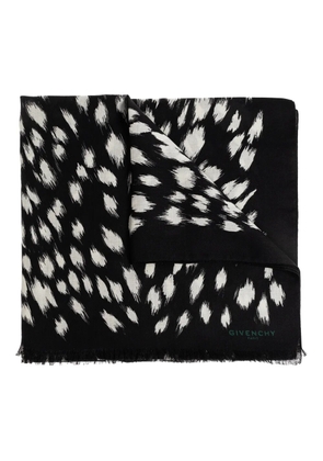 Givenchy abstract-pattern scarf - Black