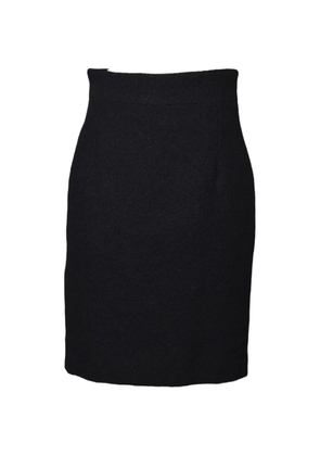 Tagliatore bouclé high-waisted mini skirt - Black