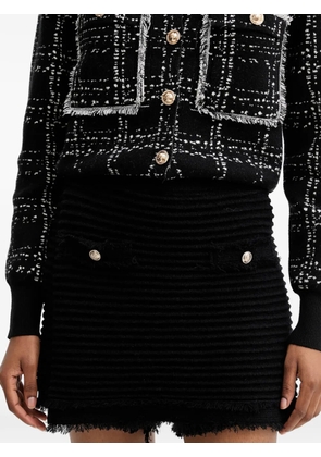 GUESS USA fringed mini shorts - Black