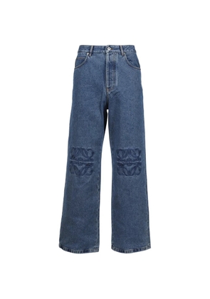 LOEWE logo-appliqué jeans - Blue