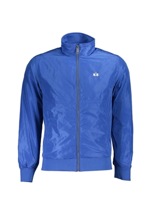 La Martina logo-embroidered zip-up jacket - Blue