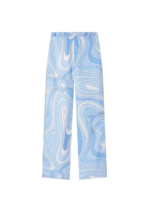 PUCCI buttoned print trousers - Blue