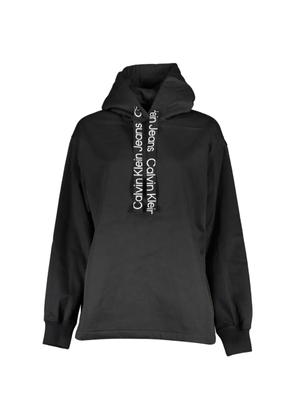 Calvin Klein logo-drawstring hoodie - Black