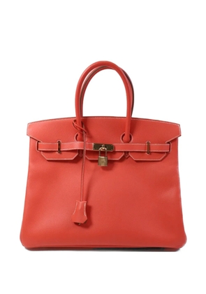 Hermès Pre-Owned 35 Birkin Epsom leather tote bag - Orange