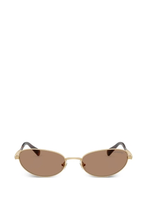 Swarovski Eyewear oval-frame sunglasses - Gold
