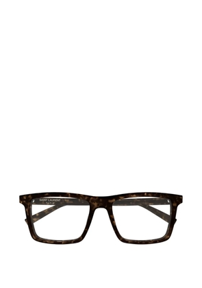 Saint Laurent Eyewear SL 906 tortoiseshell-effect rectangle-frame glasses - Brown
