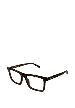 Saint Laurent Eyewear SL 906 tortoiseshell-effect rectangle-frame glasses - Brown