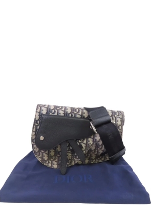 Christian Dior Pre-Owned Saddle Oblique shoulder bag - Neutrals