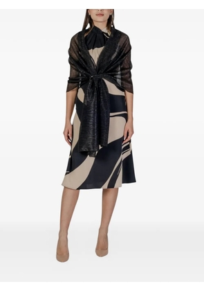 RINASCIMENTO shimmer-effect scarf - Black