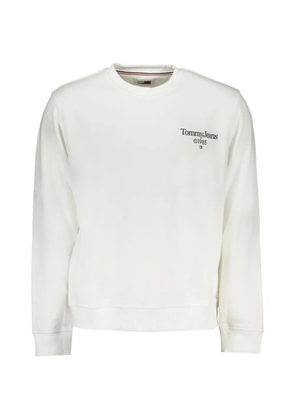Tommy Jeans logo-print crew-neck sweatshirt - White