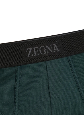 Zegna logo-waistband briefs - Green