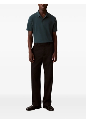 Calvin Klein logo-embroidered polo shirt - Green