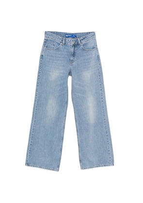 Karl Lagerfeld Jeans buton-fastening wide-leg jeans - Blue