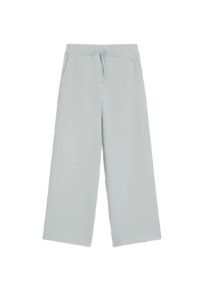 BOSS drawstring-waist wide-leg track pants - Blue