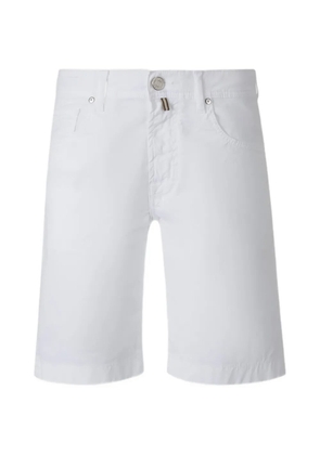 Jacob Cohën logo-patch denim shorts - White