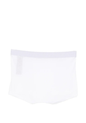 Zegna logo-waistband trunks - White