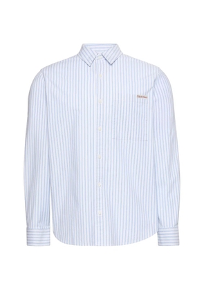 Calvin Klein striped-pattern button-down shirt - White