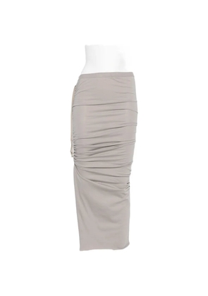 Rick Owens Edfu ruched drawstring skirt - Grey