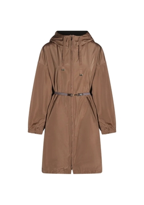 Max Mara hooded belted coat - Brown