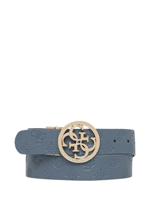 GUESS USA logo-buckle belt - Blue