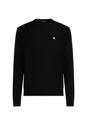Karl Lagerfeld logo-embroidered merino sweater - Black