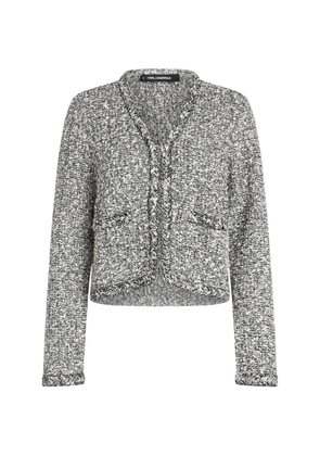 Karl Lagerfeld bouclé-knit cardigan - White