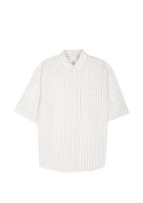 Grifoni Celeste striped short-sleeved shirt - Neutrals