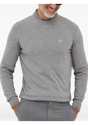 Barbour Pima logo-embroidered sweater - Grey