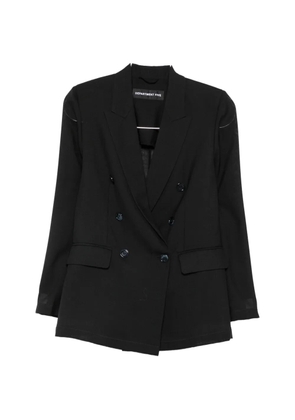 Department 5 single-breasted rear-slit blazer - Black